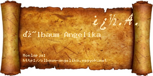 Ölbaum Angelika névjegykártya